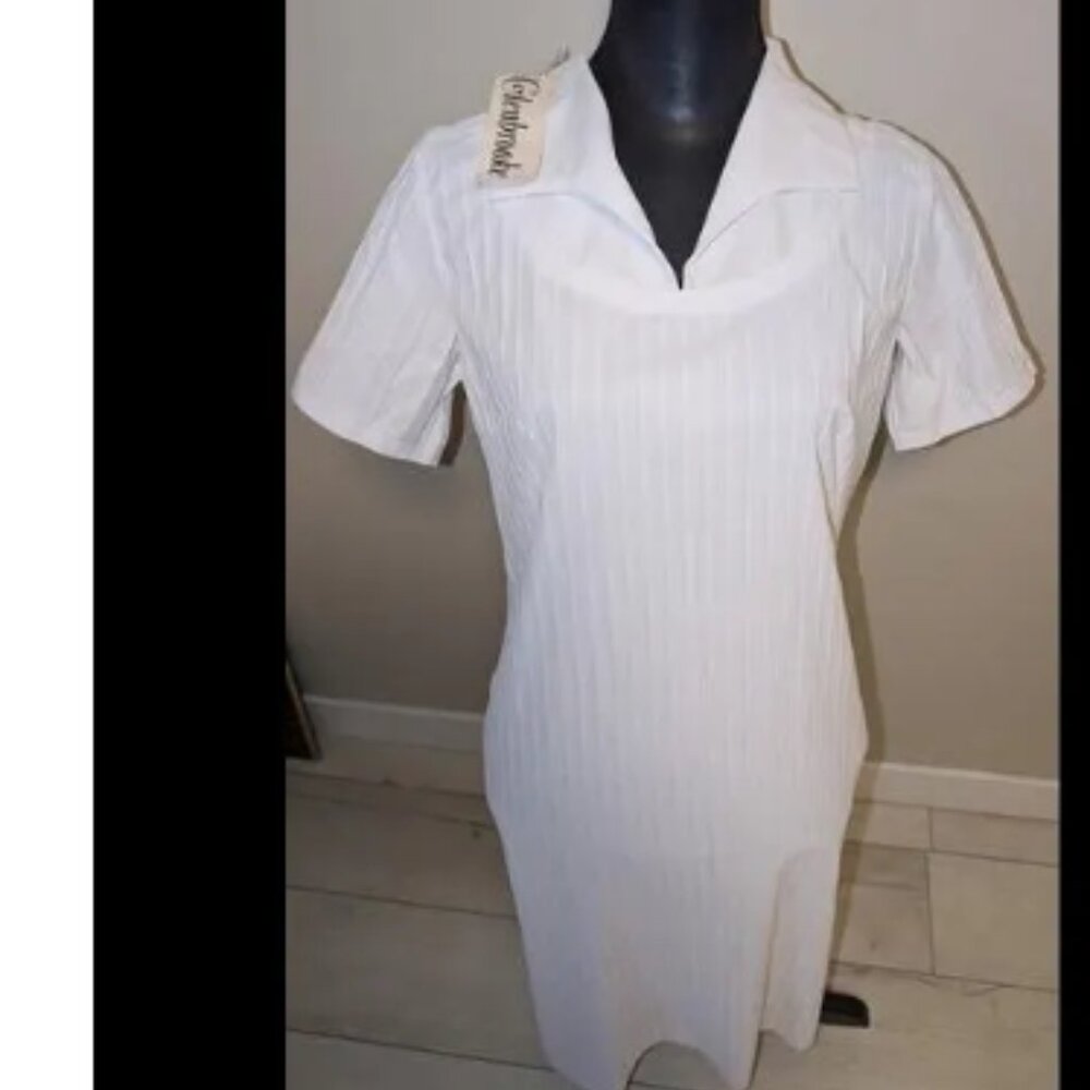 NWT Vintage 1960s 60s Glenbrooke Medical Nurse Dress Womens Size 13/14